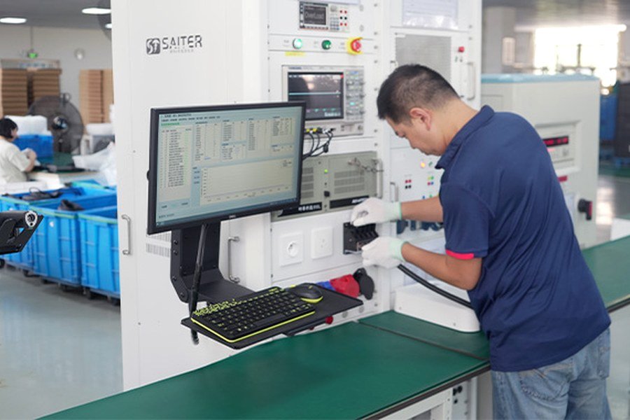 Yirox quality control lab — waterproof and functional testing