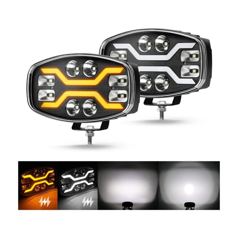 Yirox 10 Inch 60W Dynamic DRL LED Driving Light for off-road truck and SUV auxiliary lighting