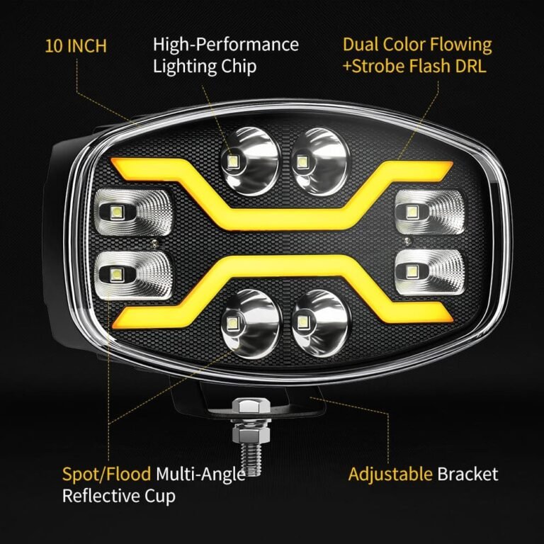 10 Inch 60W Dynamic DRL LED Driving Light gallery image 3