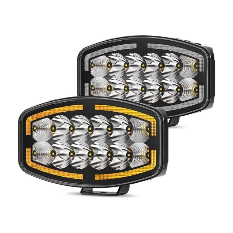 Yirox 10 Inch 60W White Amber DRL LED Driving Light Series 2 for off-road truck and SUV auxiliary lighting