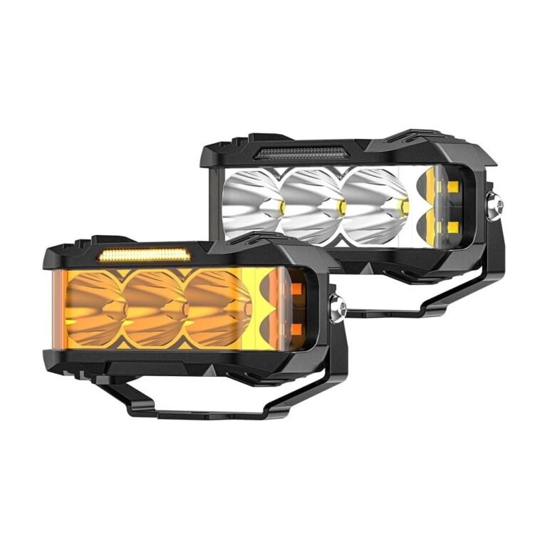 Yirox 4 Inch 70W Side Shooter White Amber DRL LED Driving Light for off-road truck and SUV auxiliary lighting