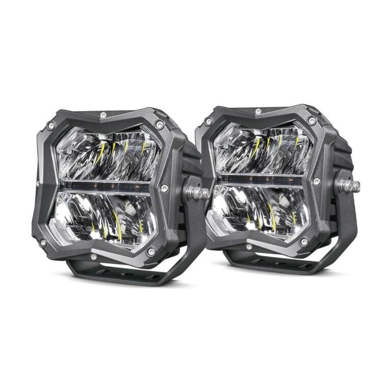 Yirox 5 Inch 106W White Amber DRL LED Driving Light for off-road truck and SUV auxiliary lighting