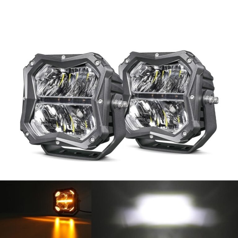 5 Inch 106W White Amber DRL LED Driving Light gallery image 2