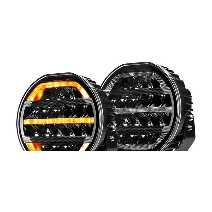 Yirox 9 Inch Dynamic DRL LED Driving Light for off-road truck and SUV auxiliary lighting