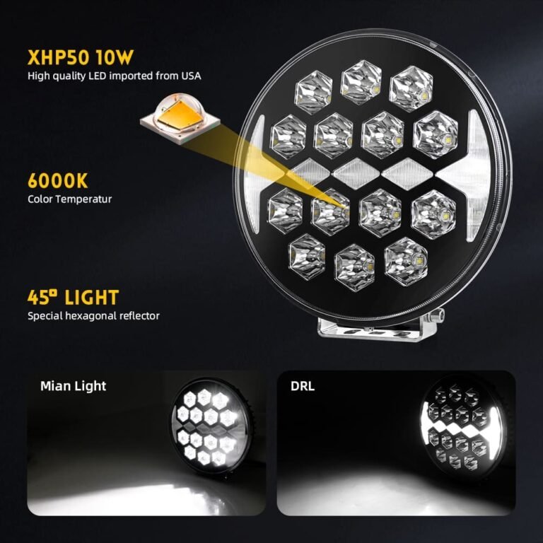 9 Inch Dynamic DRL Combo Beam LED Driving Light gallery image 3