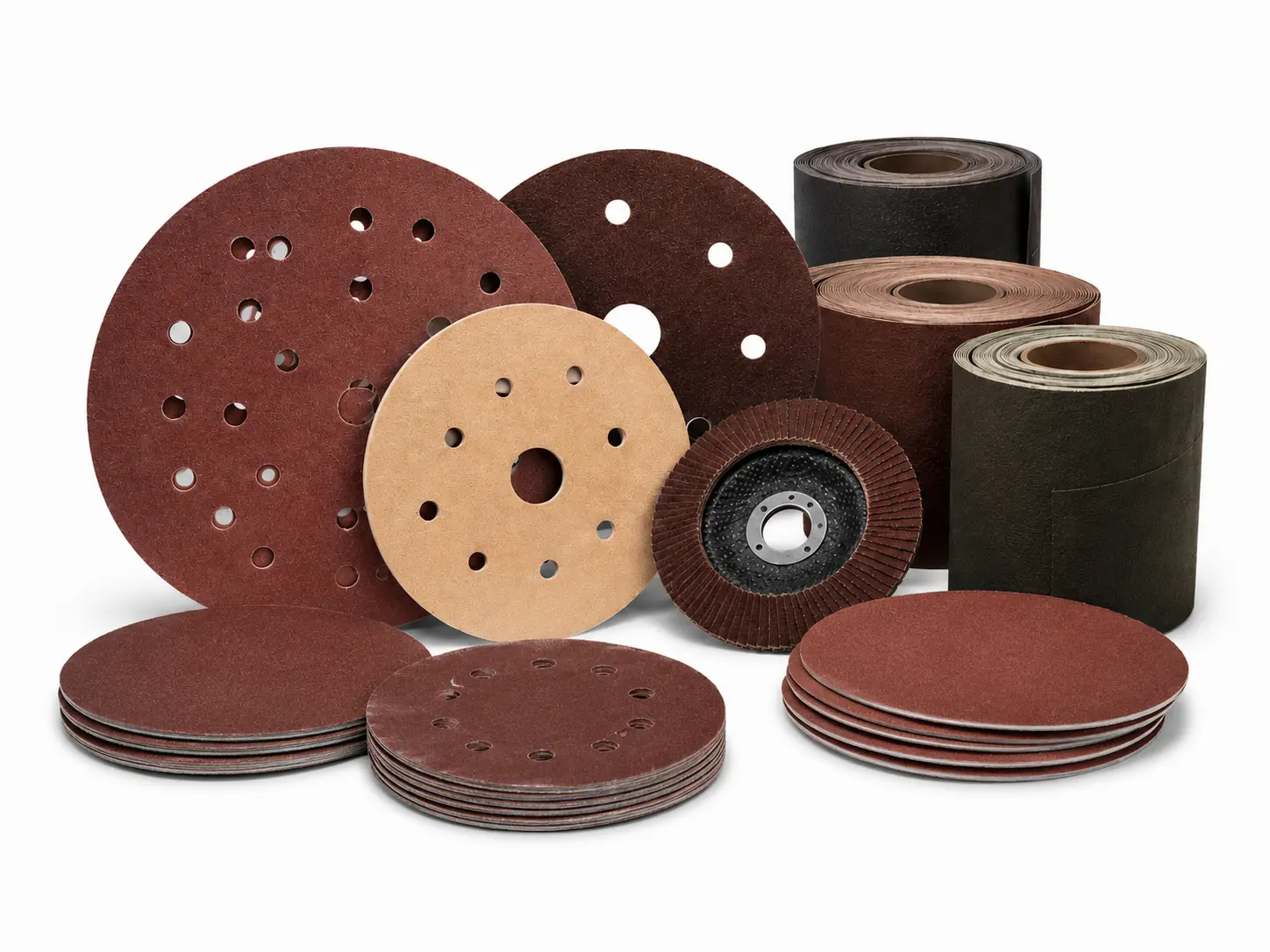 Automotive Sandpaper and Abrasives Automotive sandpaper discs, abrasive rolls and grinding wheels for sanding, polishing and surface preparation