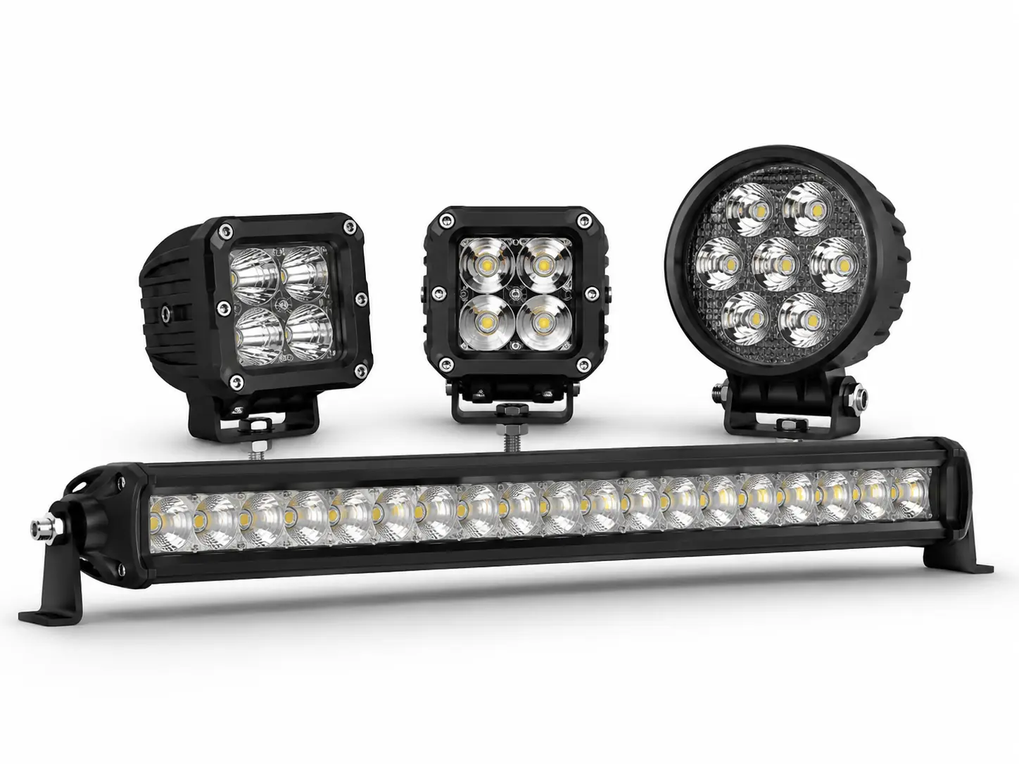 Off-Road LED Light Bars and Work Lights Off-road LED light bars and auxiliary work lights for trucks, 4x4 vehicles and automotive lighting upgrades