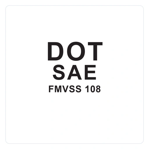 DOT SAE and FMVSS 108 lighting compliance icon