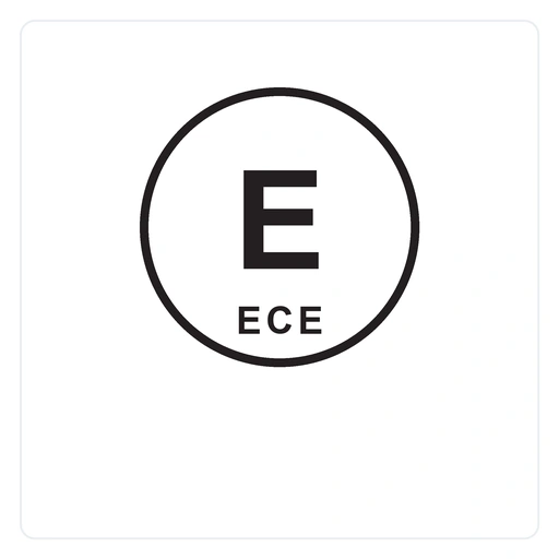 E-mark and ECE vehicle type approval compliance icon