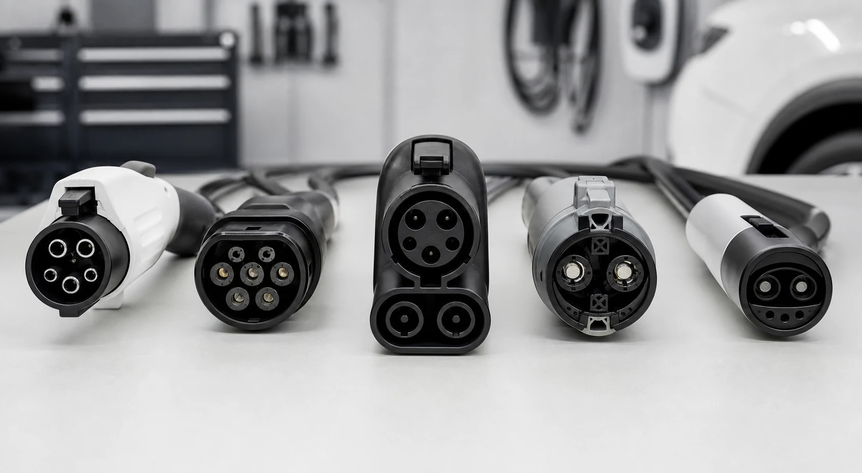 ¿Qué es un cable de carga para EV? 5 tipos de conectores y cómo elegir 1 Tipos de conectores de cable de carga para EV, incluidos Tipo 1, Tipo 2, CCS, CHAdeMO y NACS
