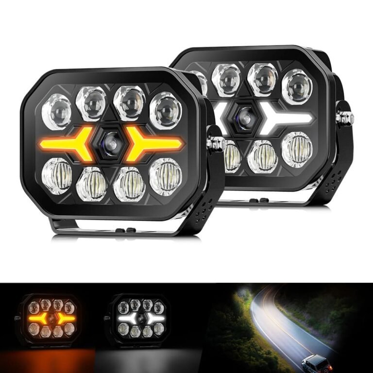 7 Inch 210W Pair Dynamic DRL LED Driving Light gallery image 2