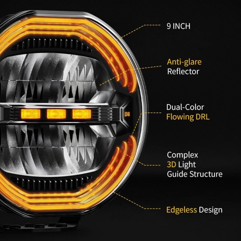 9 Inch Anti-Glare Dynamic DRL LED Driving Light gallery image 3