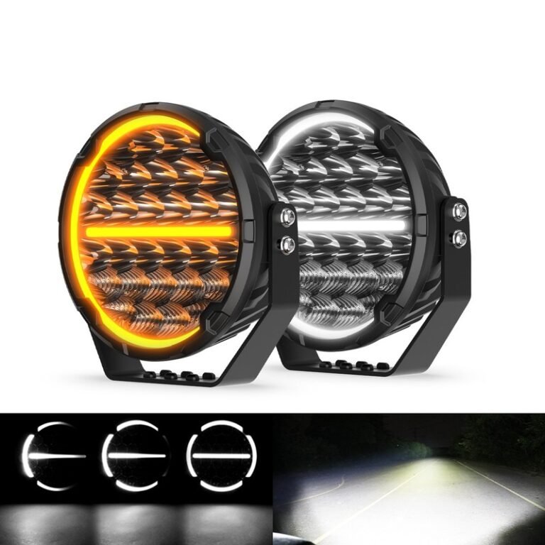 9 Inch 150W White Amber DRL Combo Beam LED Driving Light gallery image 2