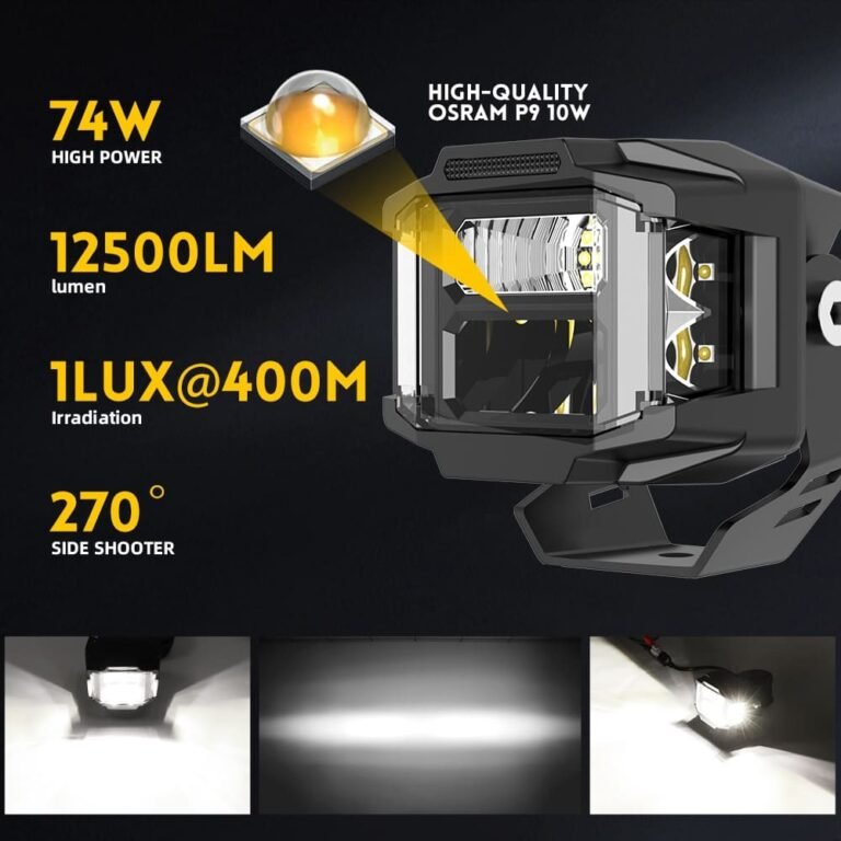 3 Inch 74W Side Shooter LED Light Pods gallery image 3