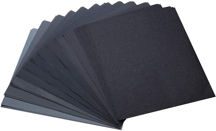 Yirox 9 x 11 Waterproof Silicon Carbide Sandpaper Sheets for polishing and old paint removal