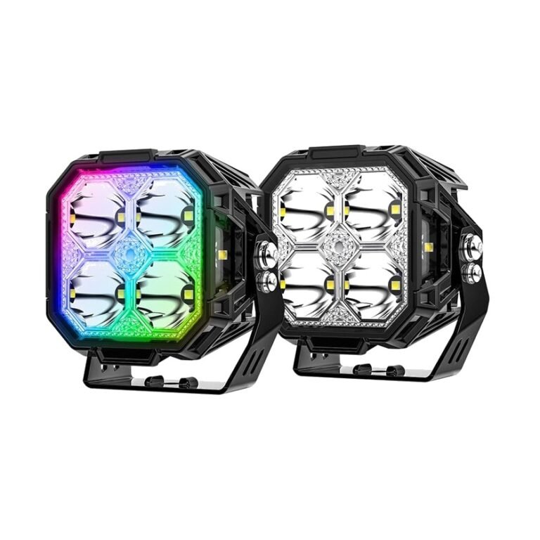 3 Inch 50W Pair Side Shooter RGB Backlit LED Light Pods product gallery 2