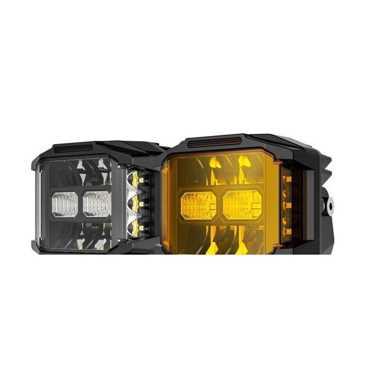 Yirox 5 Inch 122W Side Shooter Combo Beam LED Driving Light Pods for off-road auxiliary vehicle lighting