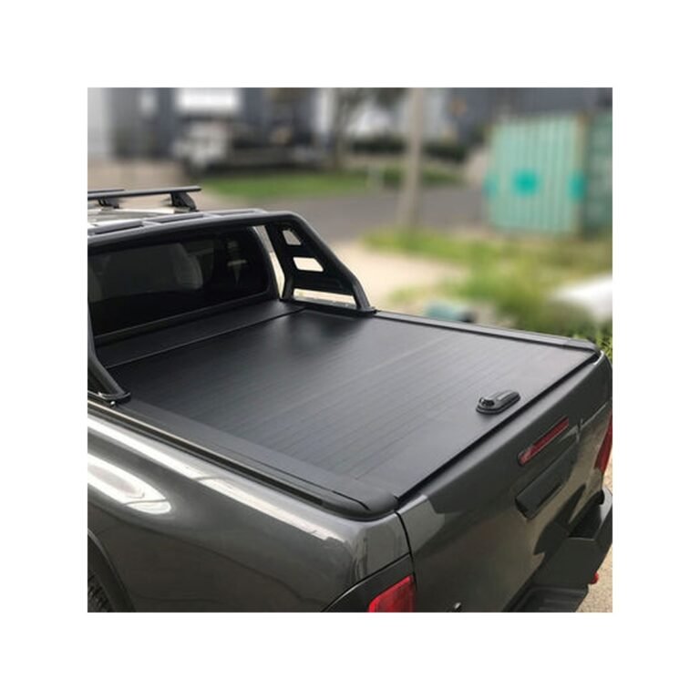 Aluminum Tonneau Bed Cover Hard Retractable Universal Pickup Bed Cover gallery image 2