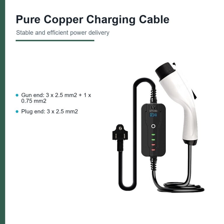 US Standard Portable EV Charger with Adjustable Current Image 4