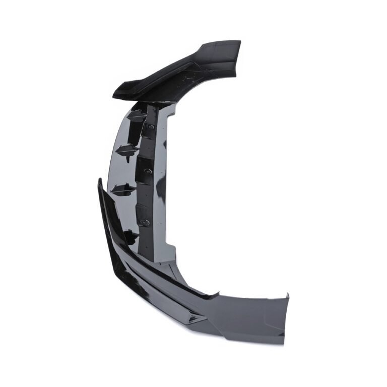 Front Bumper Lip for BYD Song Plus 2023-2025 - front bumper lip gloss black vertical angle 02
