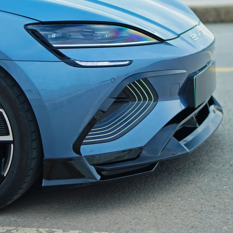 Front Bumper Lip for BYD Seal EV 2022-2025 - front bumper lip installed close up 02