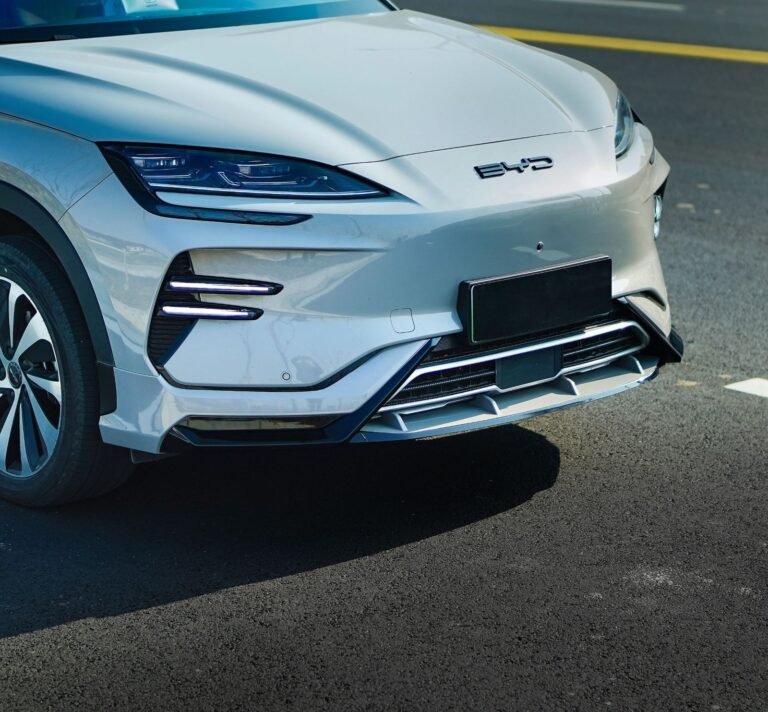 Front Bumper Lip for BYD Song Plus 2023-2025 - front bumper lip installed front angle 01