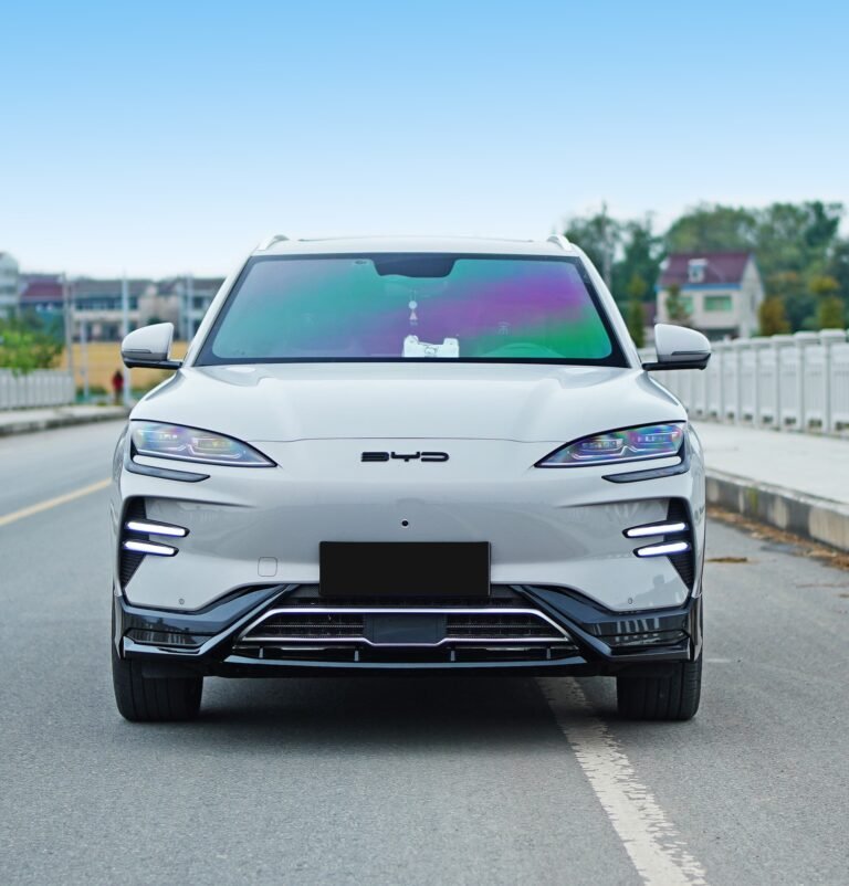 Front Bumper Lip for BYD Song Plus 2023-2025 - front bumper lip installed front view 02
