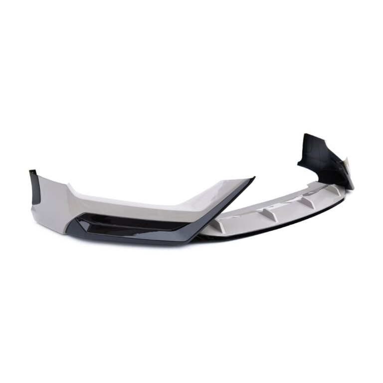Front Bumper Lip for BYD Song Plus 2023-2025 - front bumper lip smoke grey angle 02