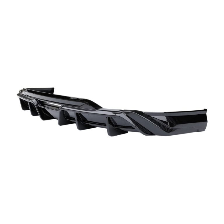 Rear Bumper Diffuser for BYD Song Plus 2023-2025 - rear bumper diffuser gloss black side angle