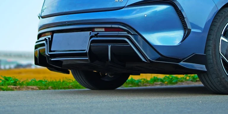 Rear Bumper Diffuser for BYD Seal EV 2022-2025 - rear bumper diffuser installed overview