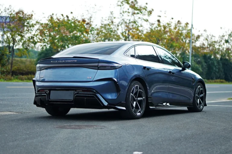 Rear Spoiler Wing for BYD Seal EV 2022-2025 - rear spoiler wing installed rear angle