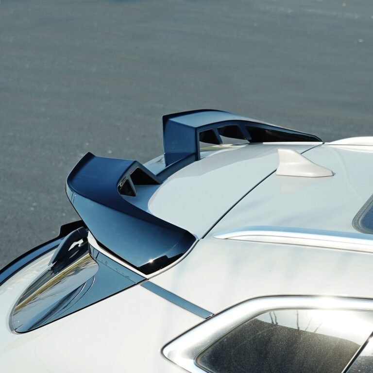 Roof Spoiler Wing for BYD Song Plus 2023-2025 - roof spoiler wing installed side close up