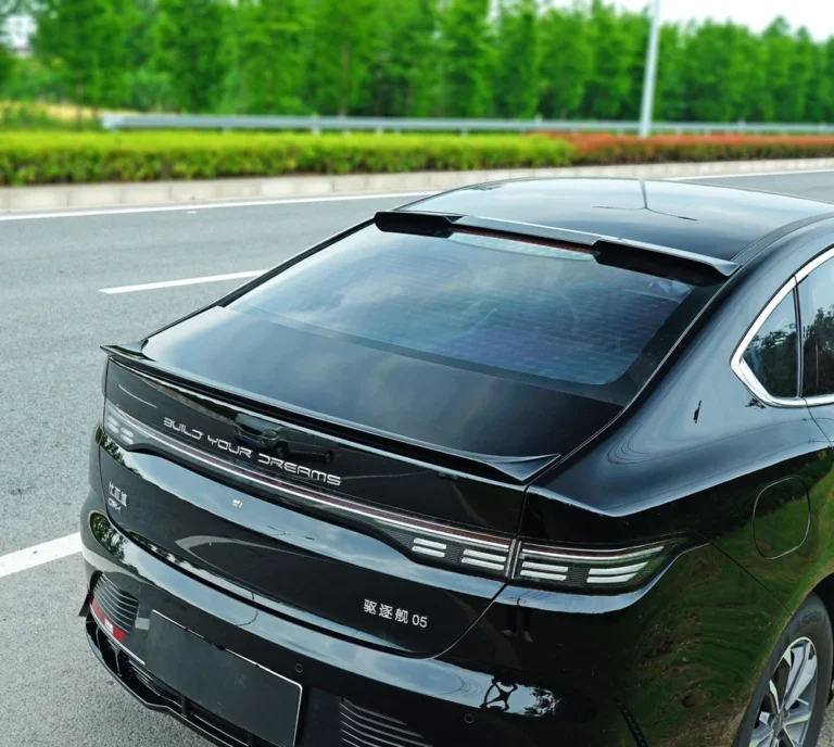 Roof Spoiler Wing for BYD Destroyer 05 2022-2025 - roof spoiler wing installed rear angle