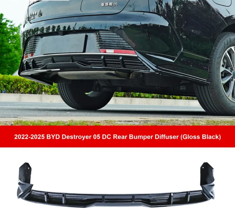 Rear Bumper Diffuser for BYD Destroyer 05 2022-2025 - rear bumper diffuser gloss black sku overview