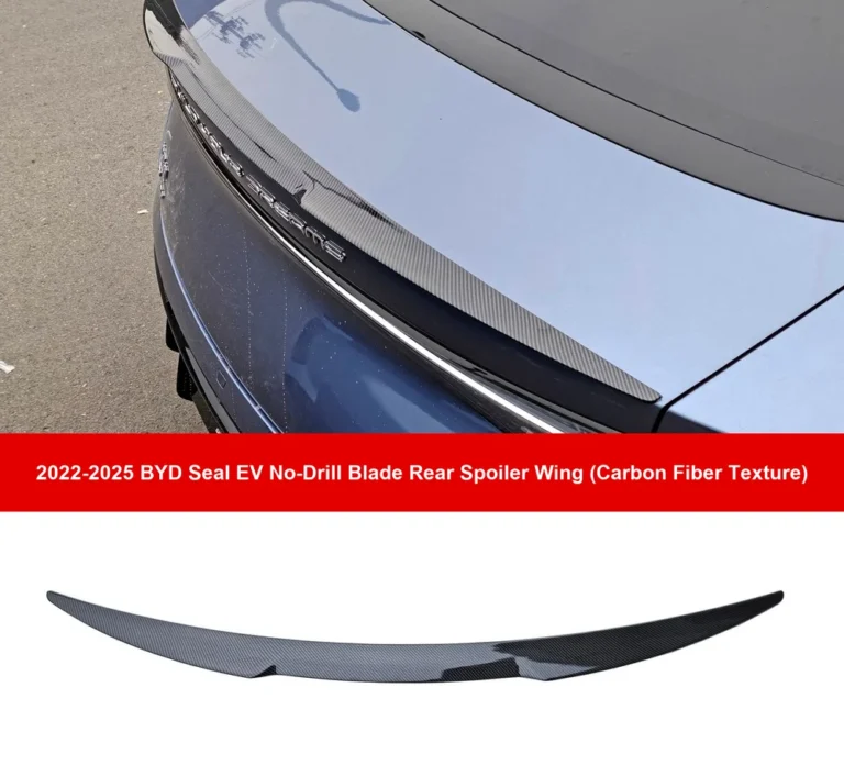 Blade Rear Spoiler Wing for BYD Seal EV 2022-2025 - blade rear spoiler wing carbon texture english sku overview