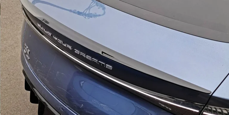 Blade Rear Spoiler Wing for BYD Seal EV 2022-2025 - blade rear spoiler wing gloss black installed overview