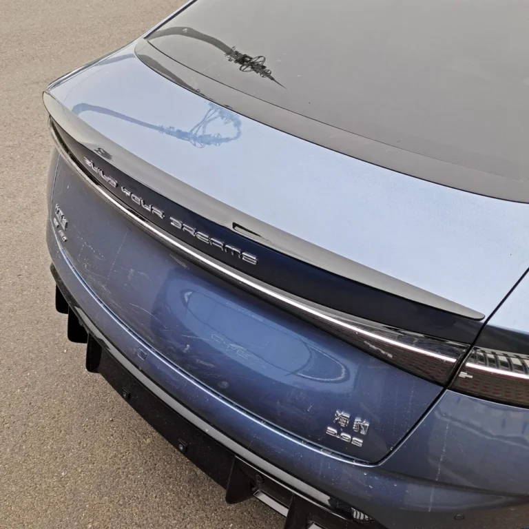 Blade Rear Spoiler Wing for BYD Seal EV 2022-2025 - blade rear spoiler wing installed top view 02