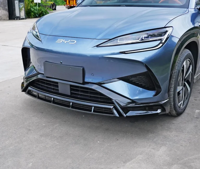 Front Bumper Lip for BYD Sealion 7 2024-2025 - front bumper lip installed front angle 04