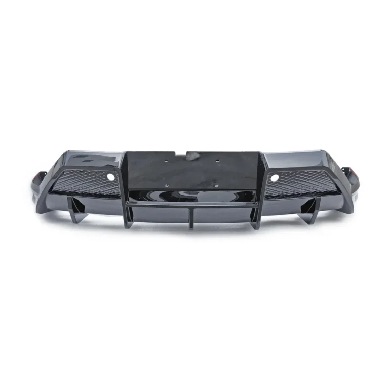 Rear Bumper Diffuser for BYD Sealion 7 2024-2025 - rear bumper diffuser gloss black front view