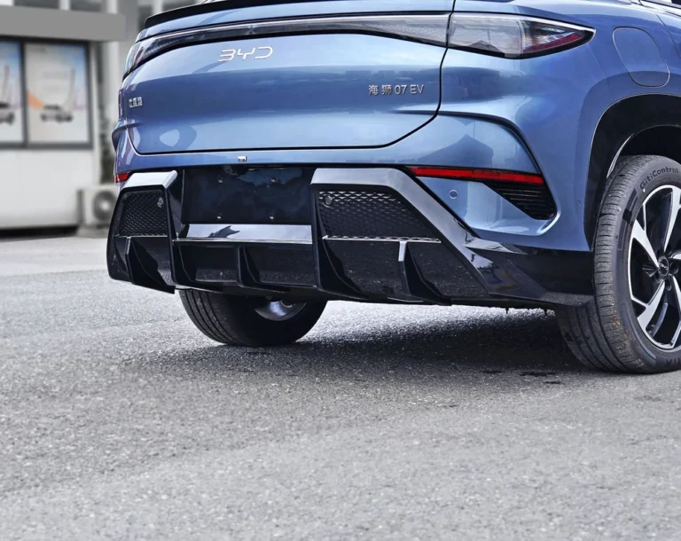 Rear Bumper Diffuser for BYD Sealion 7 2024-2025 - rear bumper diffuser installed close up