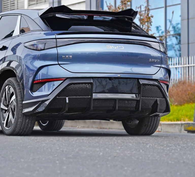 Rear Bumper Diffuser for BYD Sealion 7 2024-2025 - rear bumper diffuser installed rear angle 02