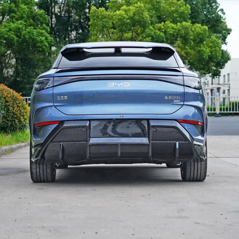 Rear Bumper Diffuser for BYD Sealion 7 2024-2025 - rear bumper diffuser installed rear view