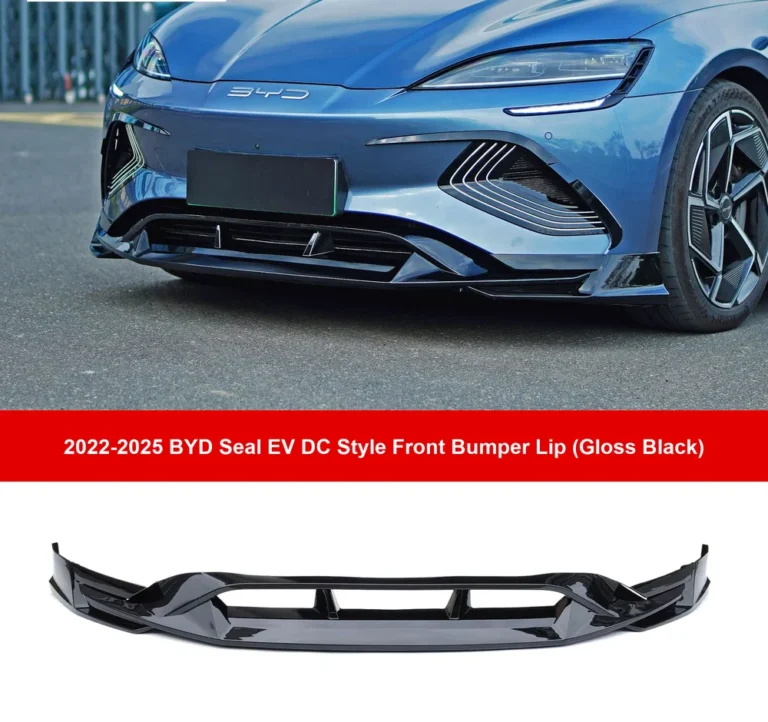 DC Style Front Bumper Lip for BYD Seal EV 2022-2025 - dc style front bumper lip gloss black sku overview