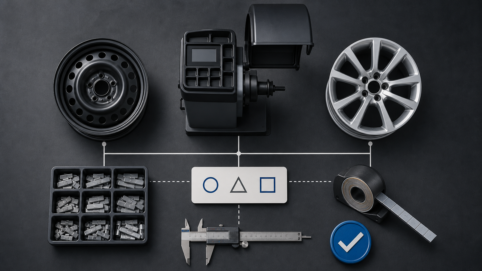 Wheel Balancer Modes: Standard, Static, and ALU Programs Explained 2 Wheel balancer modes and service-range planning