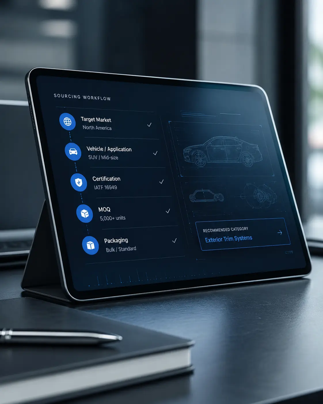 Automotive exterior accessory product reference
