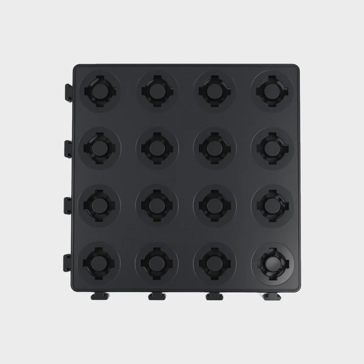 Interlocking modular truck bed cargo mat panel