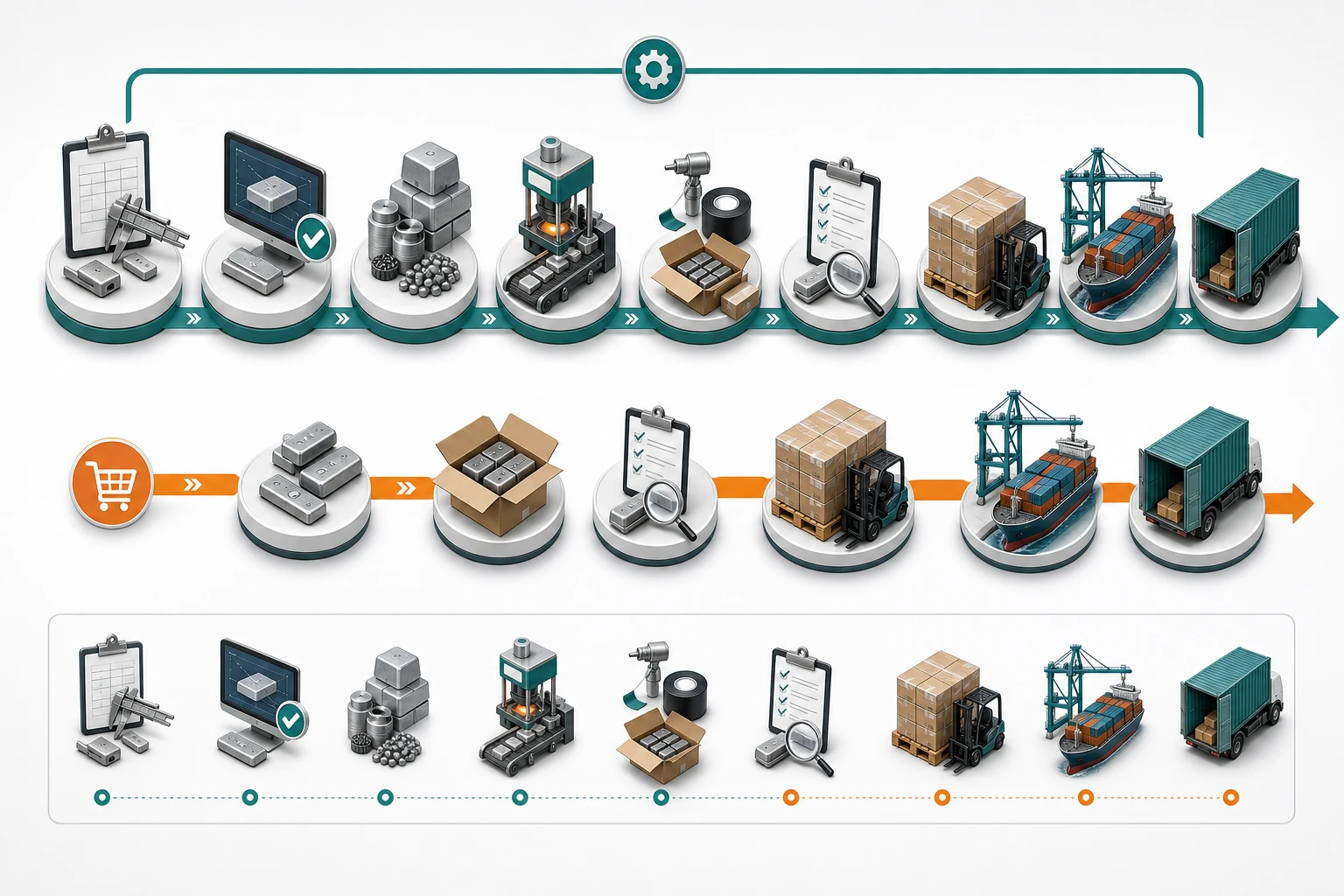 Wheel Weight Order Lead Time: What Affects Production and Delivery? 1 Wheel weight order lead-time milestones from RFQ approval production packing inspection shipment transit and receiving