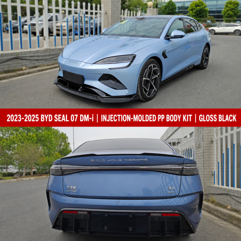 PP Body Kit for BYD Seal 07 DM-i 2023-2025 - front and rear installed comparison collage