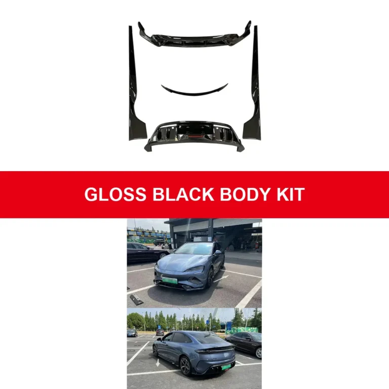 Body Kit em Preto Brilhante para BYD Seal EV 2022-2024 - colagem em inglês do produto e instalação