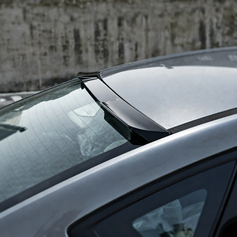 Alerón de techo trasero para BYD Seal 05 DM-i 2025 - vista de aplicación en vehículo gris plateado
